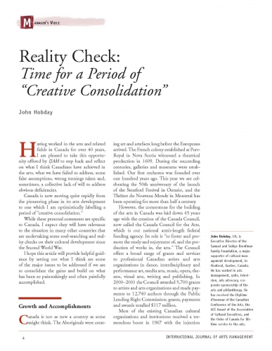Reality Check: Time for a Period of “Creative Consolidation”