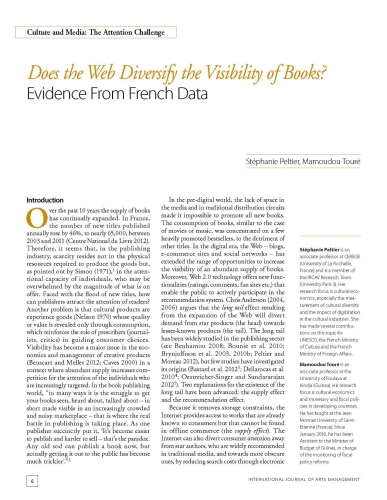 Does the Web Diversify the Visibility of Books? Evidence From French Data
