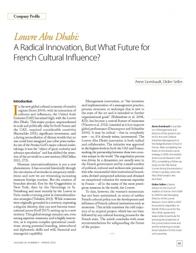 Louvre Abu Dhabi: A Radical Innovation, But What Future for French Cultural Influence?
