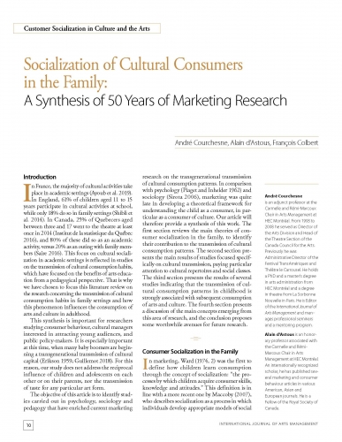 Socialization of Cultural Consumers in the Family: A Synthesis of 50 Years of Marketing Research